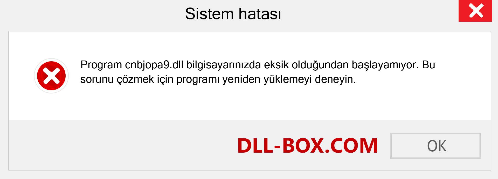 cnbjopa9.dll dosyası eksik mi? Windows 7, 8, 10 için İndirin - Windows'ta cnbjopa9 dll Eksik Hatasını Düzeltin, fotoğraflar, resimler